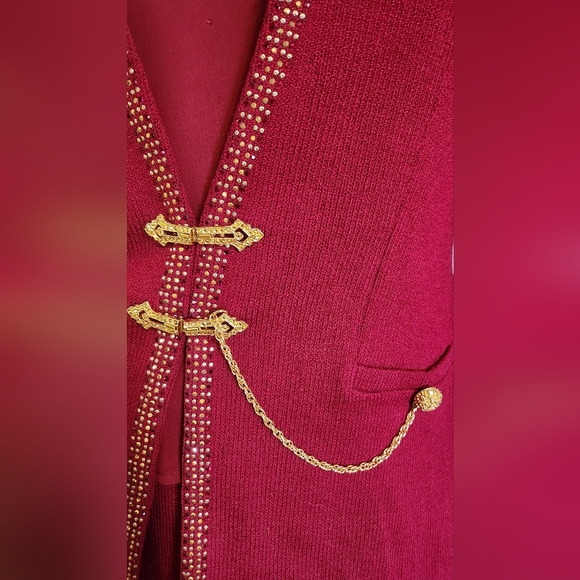 St. John Collection Vintage 3 Piece Santana Knit Skirt Suit Size 2/2/6 - Picture 4 of 7